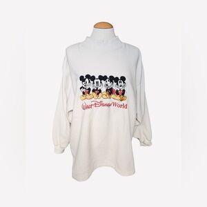 Vintage Mickey Inc White Sweater with Iconic Design